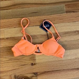 Zaful Orange Bikini Top